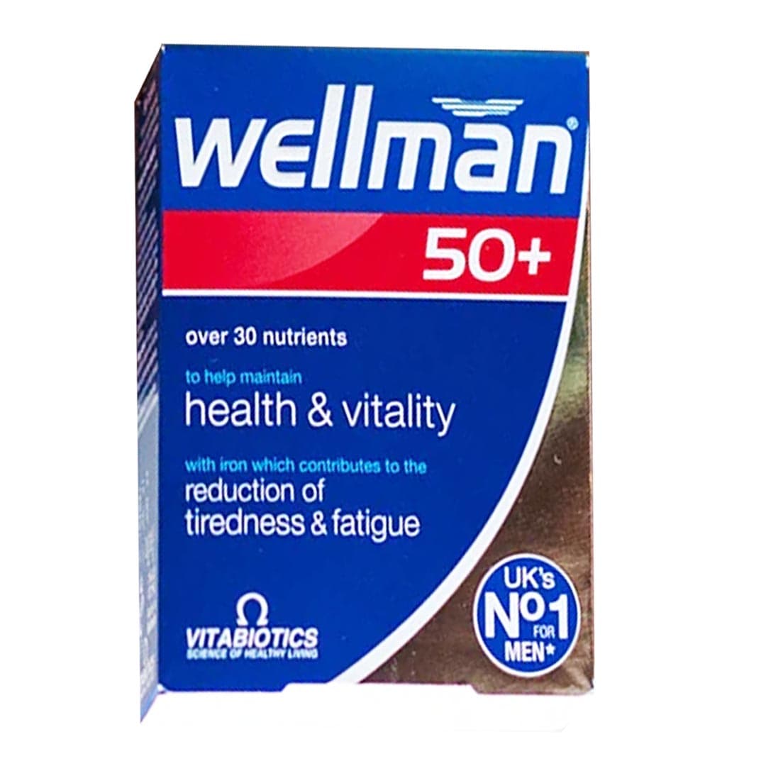 Vitabiotics Wellman 50 Plus 30 Tablets