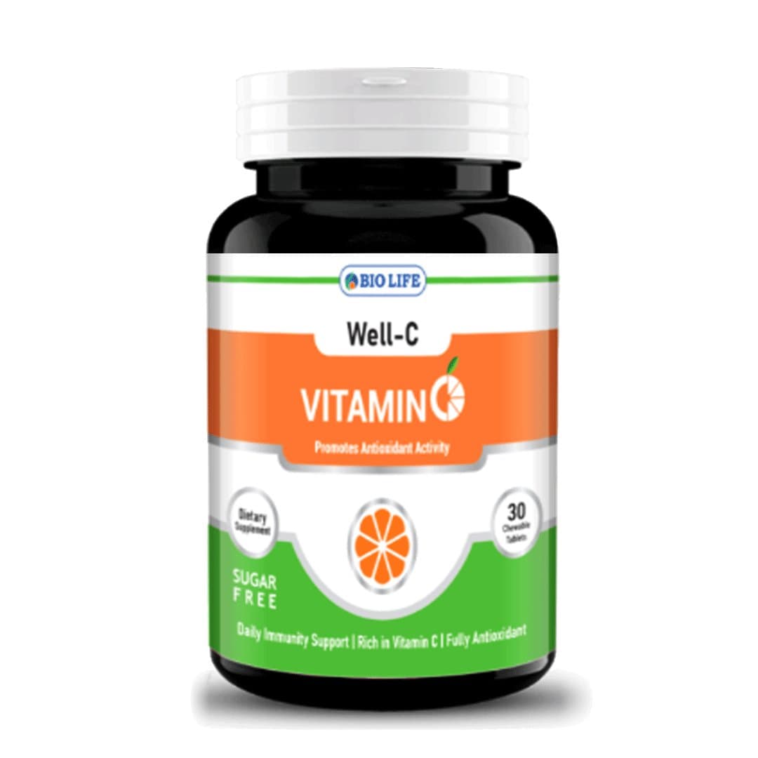 Bio Life Well-C Chewable Vitamin C 30 Tablets
