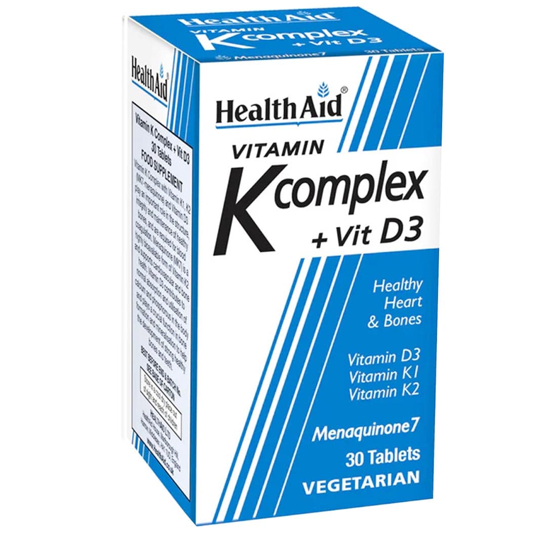 HealthAid Vitamin K Complex + Vitamin D3 30 Tablets