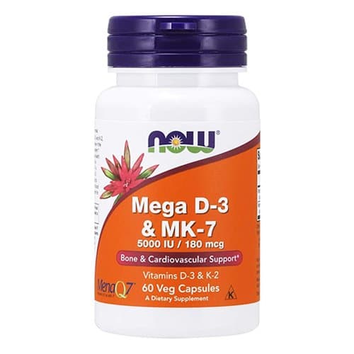 NOW Mega D-3 & MK-7 60 Softgels